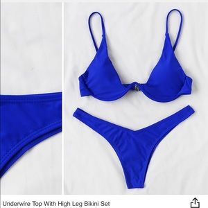 High leg bikini set